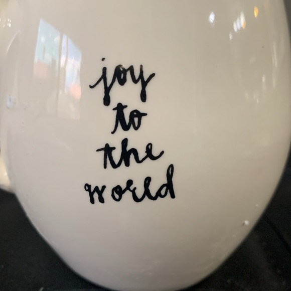 New Give Christmas Gift Holiday Rae Dunn White & Yellow Coffee Mug - Picture 5 of 9